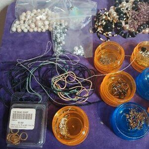 3lbs+ Assortment of Beading,Jewelry Making Supplies Wide Unique Variety Quality